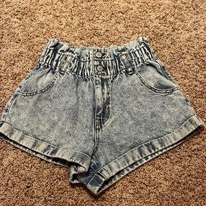 pacsun denim mom shorts